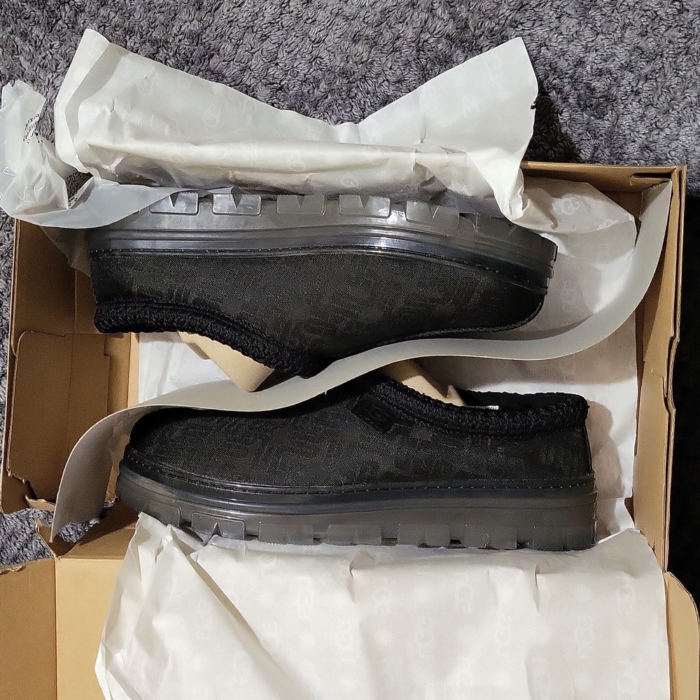 UGG Black Tasman Slip Ons